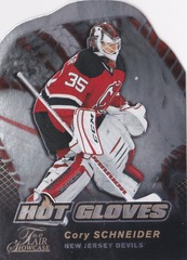 2016-17 Upper Deck Fleer Showcase Flair Hot Gloves Cory Schneider #HG6 Die Cut New Jersey